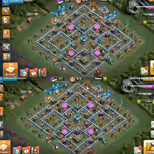 🔥2147 Cwl Medals🔥7k Gems||Th13 Account||Heroes-56-63-40-38-11||Pixel king Skin|||NC Available||Lots of Magic items  - Image 1