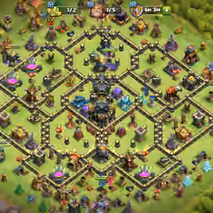 TH17 LVL129 | Heroes : BK40 AQ53 MP34 GW43 RC27 DD6 | Decent Base | Best Price - Image 1