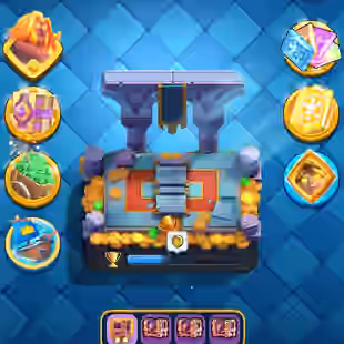 ARENA 17 [] TROPHY:6158 [] EMOTES:30 [] XP:40 [] CARDS:115 - Image 1