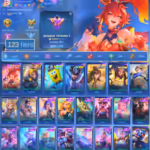 HERO 123 SKIN 200 | EMBLEM ALL MAX| COLECTOR NATALIA| PACE FANNY| PENGASUS SEIYA BADANG| EPIC KAGURA| INSTAN DELIVERY  - Image 1