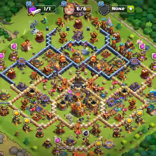 Th 16 Max [|] Full Max Def [|] Max Walls [|] Heros-95-95-70-45 [|] High Equipment [|] Full access  - Image 1
