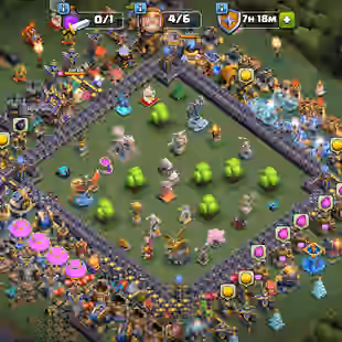 🌲[ TH-18 NEAR MAX ]🌲 ALL 6 HEROS MAX - WALLS MAX || LEGEND LEAGUE || SB-GG-MM-EB [MAX] | AF-FA-RS-RB [26] | SN-DC [20] - Image 1