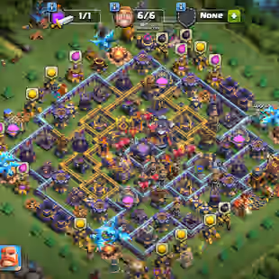 🔥XP 207!TH 15 SEMI MAX🔥HERO:85-83-37-65-36!NC YES!MAX WALLS!NEAR MAX DEFANCE! GREAT TROOPS! INSTANT DELIVERY  - Image 1