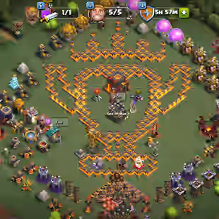 🔥TH10 MAXED [NOTHING LEFT TO UPGRADE]-6X EPIC EQUIPMENT-1XAQ N 2XBK SKIN-230 CWL MEDALS-FREE NC-LOTS OF MAGIC ITEMS - Image 1