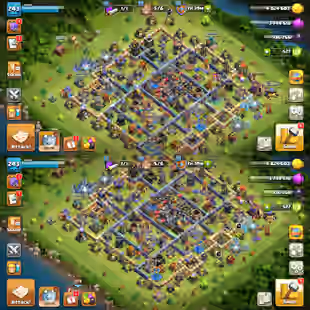 🔥TH-18 ALMOST MAX🔥XP-243! 10X EPIC[3X MAX]! HEROES:-105-110-68-77-54-4! MAX BH! STRONG DEFENSE! BEST DEAL - Image 1