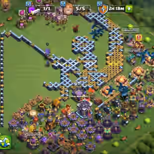 [2331 Cwl Medals]Epic Semi Max Th 15 | Heros Lvl 57-86-49-51-29-3 | Epic Equipments | Nc at 1000 Gems | Instant | - Image 1