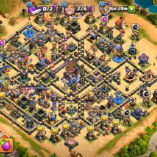 🛑[ PREMIUM TH-17 ]🛑RS-EB [MAX] | SB-GG-FB [20] | FA-SN-MM [17] | HEROS: 65-87-51-63-45-6 || LVL 17 WALLS | BEST DEAL - Image 1