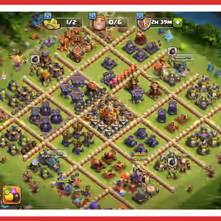 10 EPIC EQUIPMENTS | TH 16 ALMOST MAX | 85-95-71-66-43-13 HEROES | FREE RENAME | 12 HEROES SKIN | FULL ACCESS  - Image 1