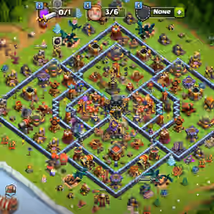 🔥10K GEMS🔥TH 17 NEAR MAX! HT [MAX] - MM-EB [17]! 6X EPIC EQUIPMENT! NC FREE! DEFENCE MAX! 6 BUILDER! - Image 1