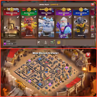 [F1] 🔥 RAREST LEAGUE SKIN SET AND SCENERY | 13X EPIC EQUIPMENT MAXED | 6X HEROES MAXED | TH-18 ALMOST MAX | LEGEND LEAG - Image 1