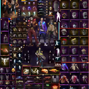 Ff Acc PRIME 7 LVL 77  || BANDIT || 2 MAX GUNS || HIGH VALUE | EVO MAX - Image 1