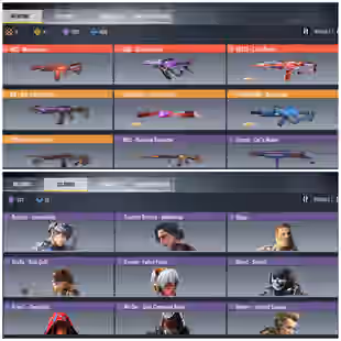Cheapest 🔴 3 Mythic Weapons 🔴 M13 Morningstar - QQ9 - Dual Kinetics - AK117 : Lava Remix - Ghost Azrael - Motoko  - Image 1