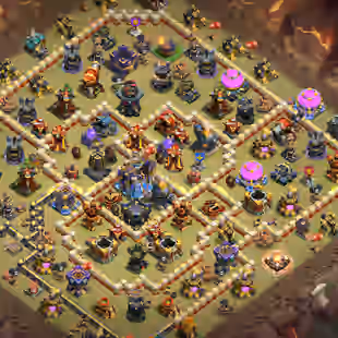 🔥Th18🔥 || High Quality Epic Equipment || Queen Max ( 83-110-62-75-37-13) || 6 Builders || Nc Available - Image 1