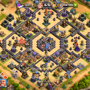 Th18 [275-Wall Max] | Hero-86-85-72-55-13 | Equipment-14-Epic Almost Max | Defence Wall Strong | XP-153 | NC-Yes | BEST- - Image 1