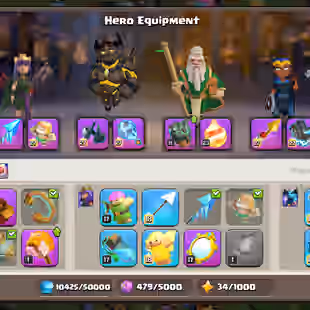 🌲[ TH-18 NEAR MAX ]🌲 ALL 6 HEROS MAX | MOSTLY PETS MAX | WALLS MAX - 6 EPIC MAX: SB-AF-DC-MT-RS-EB [MAX] | FA-FB [23] - Image 1