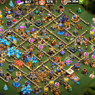 TH18 MAX | BK110.AQ110.MP95.GW85.RC55.DD25 | 6 HERO MAXED| 12 EPIC EQUIPMENT MAX | TROOPS NEAR MAX | DEFENSE MAX | - Image 1