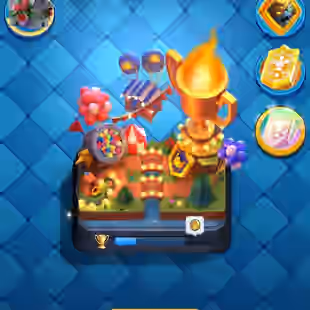 👑LVL- 44🔥3 MAX CARD - 1 ELITES | 6- EVO CARDS | 8105- TROPHIES | KT-14 | ARENA-21 | 121 CARDS | 3-KT SKINS | 27 EMOTE  - Image 1