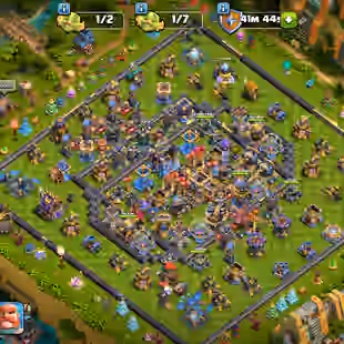 XP 268 | TH18 FULL MAX HERO | ALL MAX WALL | MAX GUARDIANS | 10 MAX EPIC | X2 GOLD PASS | WAR ARENA SCENERY - Image 1
