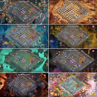 🔥36x MAX EQUIPMENTS 💎 METEORITE BUILDER SKINS [] MAX HELPER HUT []  ALL HEROES MAX [] 272 Xp [] 1200 Gems [] BH MAX - Image 1