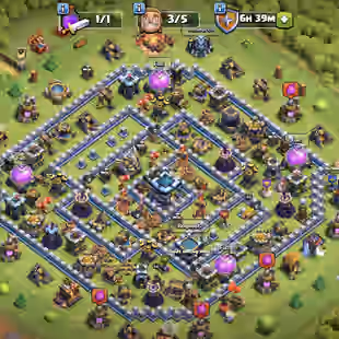|| Xp 134 Th13 account|| Good heros &wall || 8epic equipment|| 373 cwl medel||   - Image 1
