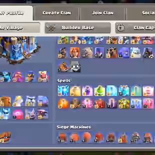 6-HERO MAX | TH18 CLOSE MAX | 25X SKINS | SB-MX!FA-MX!AF-MX!MS-MX!FB-MX!RS-MX!EB-MX | HERO-110-110-95-85-55-25 | 246-XO - Image 1