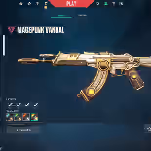 EU/TURK | Magepunk Vandal Maxed | Oni Phantom Maxed | Ready For Ranked | Level 20 | Fresh Account | 92 Valorant Points - Image 1