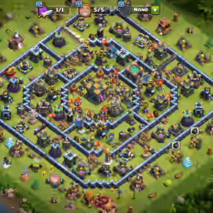 TH14 | XP 158 | 157 GEMS | HEROES 75-75-44-50-25 | BH9 | BM18 | BC15 | CWL 1 | 639 WAR STARS | MAGIC ITEMS | EPIC EQUIPM - Image 1