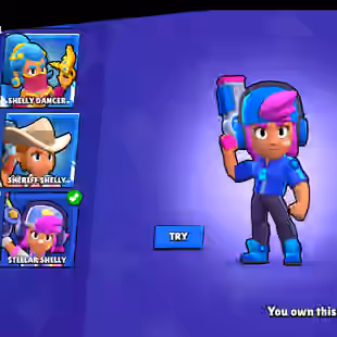 Trophy 108k💎Star Shelly💎Saturnian Fame [] 101x Brawler [] 45x Max [] Legendary Hit [] NC-Yes [] Best-Deal - Image 1