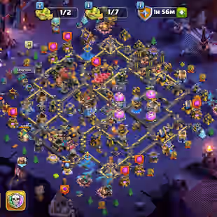 🔥TH 18 ALMOST MAX🔥XP 234-HERO MAX- 7 EPIC EQUIPMENT MAX ALMOST OTHER ALL 20-COSMIC SCENERY-MAX DEFENSE-WALS ALMOST MAX - Image 2
