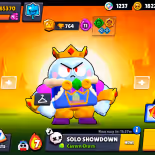 369 SKINS | 85.400 TROPHIES | 100 BRAWLERS | 63 HYPERCHARGE | 64 MAX | 53 PRESTIGE | 16 BUFFIES - Image 1