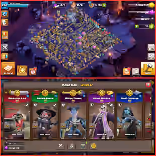 [F1] 💙 RAREST COSMIC FULL SKIN SET 💙 TH-18 ALMOST MAX | 6X HEROES MAXED | 10X EPIC MAX | GP EP ACTIVE | OLD OBSTACLE  - Image 1