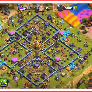 PAINTER SCENERY | 12 EPIC EQUIPMENTS | TH 16 NEAR MAX |68-71-46-52-36-10 | 753 CWL MEDALS | 8 HERO SKINS | BH 10  - Image 1