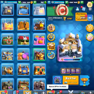 [Rare Fish Rare Pekka Balloon] 11700 Trophies] 21 Evolution 12 New Cards 28 Elite 70 Maxed ] 4 Heroes ] 20 King Tower Sk - Image 1