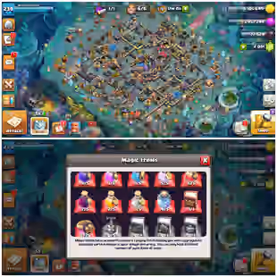 EXP-239!🔱TH-18 NEARLY MAX🔥 RAREST DARKNESS WARDEN SKINS!! 5x MAX HEROES- 105|105|95|80|55|13| NEAR MAX  - Image 1