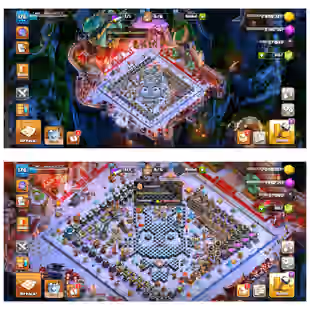 Th13 Full Max [Snaky Full Set Legendary] | [13-Epic Full Maxed] | [5-Hero Maxed] | Defence Wall Max | XP-167 | NC-Yes |  - Image 1