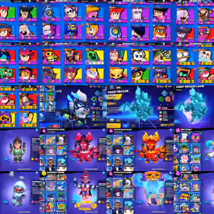 🏆60k | ALL 102 BRAWLERS | 2 FULL PRO PASS | 51 MAXED | 40 HYPERCHARGED | 249 GEMS | 7 HYPER SKINS | THERE WAS A MASTER  - Image 2