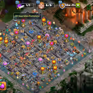 TH18 MAX FULL ! FREE NC ! 45X SKINS 5X SCENERY ! EQUIPMENT 41/35 MAX ! LEGEND RANK-3 ! HERO 110-110-95-85-55-25 OBSTACLE - Image 1