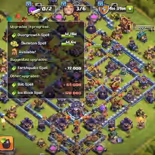 🔥TH15 XP165🔥 | HERO 41.84.48.64.21.10 | CN FREE | TROOPS MAX | 9 EPIC EQUIPMENT | HIGH DEFENCE | INSTANT DELIVERY - Image 1