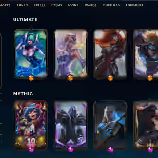 SEVER [ EUW ] - 664 LVL  - SILVER II (P) - 421 SKINS - FULL CHAMP [ 378998 BE - 49 RP ] - FULL ACCESS  115 MYTHIC ESSE - Image 1