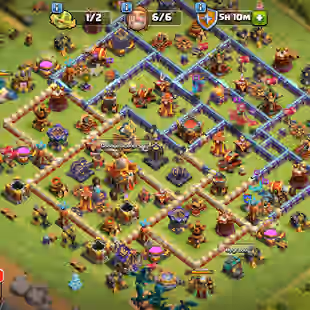 14100 GEMS-TH 16 MAX WALLS LEFT-XP 203-MEDALS 1732-ALMOST 7 EPIC EQUIPMENT MAX-HERO 91-94-64-65-36-11-NC YES-BEST DEAL - Image 1