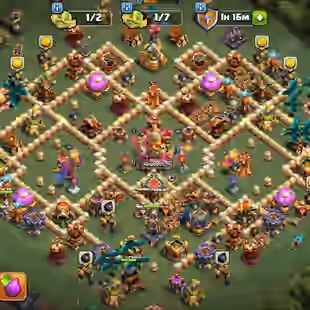 🔥[Arena 21]Epic Max Th 16💎Heros Lvl 90-88-72-70-45-15 | Epic Equipments | Nc Free | 12 Heros Skins | 2100 Cwl Medals | - Image 1