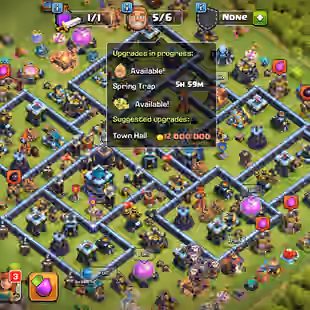 K- FULLY MAX TH 13 || NAME CHANGE FREE || 7xEPICS EQUIPMENT SUPER HIGH LVL || OLD TREES || BUILDER BASE NEAR MAX ||  - Image 1