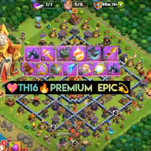 🌺TH16-SUP-RARE🌺  [ 13x EPIC EQIP ] || HERO 75-72-42-32-25-8 || MAGIC ITEMS || HERO SKIN || FULL SAFE - Image 1