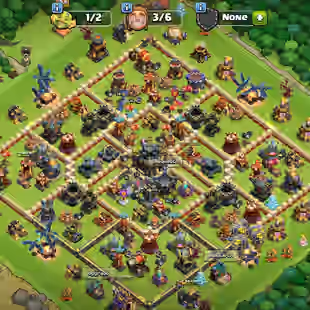 TH 17 4 HERO MAX || HEROES 100-100-65-75-50 || 2188 WAR STARS | HIGH EPIC EQUIPMENT | 8 HERO SKIN - Image 1