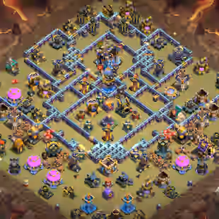 🔥Xp-228🔥 Th18 Max Defense || High Epic Equipment || Heroes 75-77-57-65-44-15 || 6 Builders || Name Change Free - Image 1