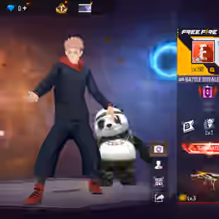 X312|LATAM SERVER|Lvl 58|14 PET|52 CHARA|34 BUNDLE|YUJI JJK|78 COSTUME|24 VEHICLE|97 WEAPON(1 EVO+13 MYTHIC)|BOOYAH UMP  - Image 1