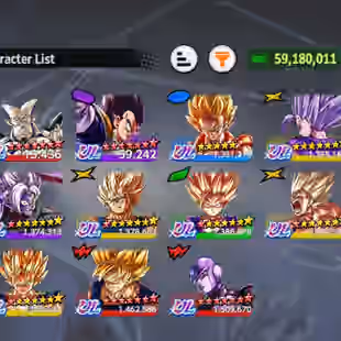 D832-IOS+Android-Nice Account-11 UL(Zamasu+SS Goku+Hit Full Star+Majin Vegeta+Beast Gohan+Super Gogeta+SS2 Gohan+Super V - Image 1