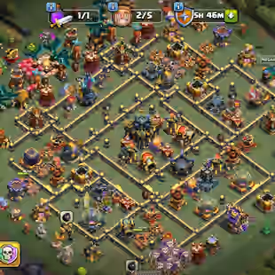 🔥TH 17 WALLS MAX🔥AQ 80 BK 58 MP 65 GW 40 RC 32 || SB 26 GG 26 EB 26 RS 26 MP 23 AF 23 FB 23 || NC 500 || 6 HERO SKIN - Image 1