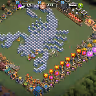 Th12 maxed nothing left || 9 epic equipment || Gems 110 || skeleton, clash a- rama senery 2x hero skin ||name change 500 - Image 1