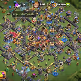 🌸 (CHEAPEST) FULL MAX TH 18 💎 ALL EQUIPMENTS MAXED SUPERCELL ID CHANGEABLE 2 FREE GP 31 SKINS LEGEND LEAGUE 5400 STARS - Image 1